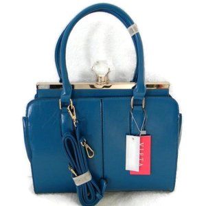 Vieta Handbag Top Handle & Shoulder Blue Bag